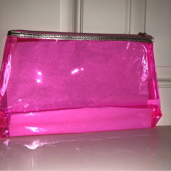 Lilly Pulitzer Pink Plastic Pouch New - Picture 6 of 9